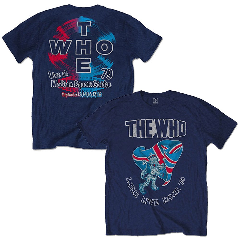 THE WHO ザ・フー (映画公開記念 ) - Long Live Rock '79 / バックプリントあり / Tシャツ / メンズ - PGS